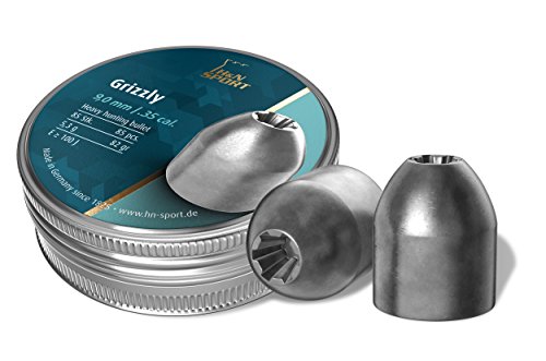 H&N Grizzly Heavy Hunting Airgun Pellets .356 Caliber / 82 Grains (85 Count)