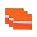 High Visibility Reflective Safety Face Clothing - Neck Gaiter, Bandana Dust Mask, Sun Shade Shield, Multifunctional Headwear (ORANGE) (3)