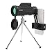 Monocular Telescope, 10x42 High Definition Monocular with Smartphone Adapter & Tripod, Waterproof Fog Proof Pocket Scope for Adults and Kids, FMC BAK4 Prism for Bird Watching Travelling Hunting