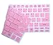 2PCS Keyboard Stickers, Universal English Keyboard Stickers Black Background with White Large Lettering for Computer Laptop(English)