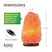 Sunco Lighting 4 Pack Crystal Salt Lamp, 5-10 lbs, Natural Himalayan Salt, Hand Crafted, Rose Wood Base, Dimmable, Warm Amber Glow