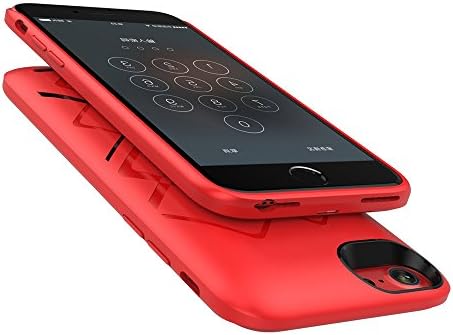 Battery Case For iPhone 8 / 7 / 6s / 6 GAMILY 5000mAh Capacity Support Headphones Ultra Slim Extended Battery Rechargeable Protective Portable Charger 4.7 Inch (Red)