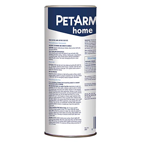 PETARMOR Home Carpet Powder for Fleas and Ticks, Protect Your Home From