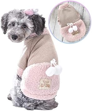 Amazon Beanspet 犬服 ワンピース コート ジャケット 秋冬 冬 犬 服 ドッグウェア 防寒 暖かい つなぎ 可愛い おしゃれ 小型犬 中型犬 冬用 もこもこ ポンポン付きバイカラー ピンク Lサイズ ビーンズペット Beans Pet ドレス ワンピース 通販