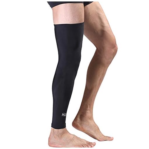 HuiYee Sports Compression UV Long Leg Sleeves for Running Basketball Football Cycling and Other Sports(3 Sizes, 1 Pair) - Image 6