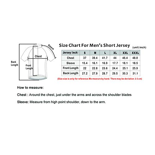Racmmer Mens Breathable Short Sleeve Cycling Jersey Bike Shirt Cycling Clothing