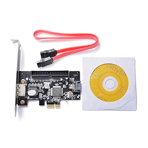 XCSOURCE PCI-E Express to SATA II eSATA 39Pin IDE(PATA) Expansion Controller Card Adapter JMB363 Chipset AC697
