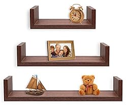 Greenco Corner Shelf, 5 Tier Floating Shelves for