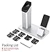 yootech Char002 2 in 1 Charging Dock Compatible with Apple Watch Series 3/2/1iPhone X/8/8Plus/7/7Plus/6S/Plus Aluminum Stand Holder, Silver