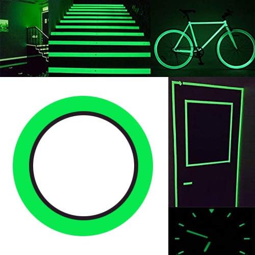 Gebeldet Glow in Dark Tape Green Luminous Self-Adhesive 10m x 1cm Waterproof