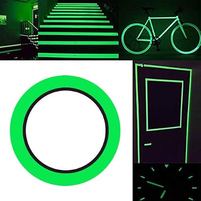 Gebeldet Glow in Dark Tape Green Luminous Self-Adhesive 10m x 1cm Waterproof