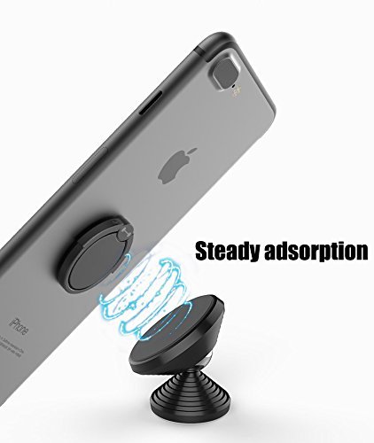 image for LuettBiden [2 Pack] Finger Ring Stand, 360° Rotary Cell Phone Holder 