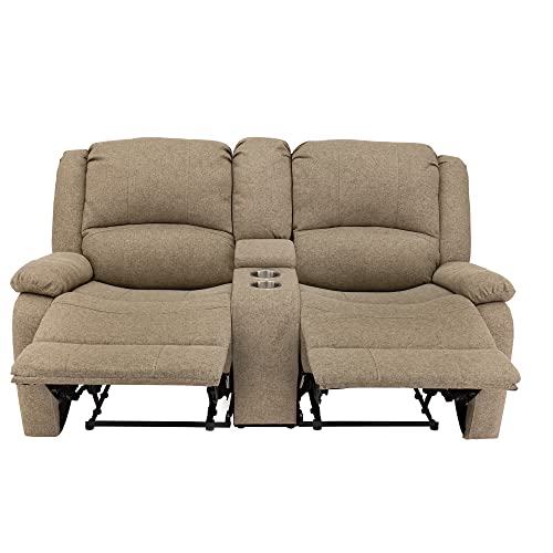 RecPro Charles Collection 67" Double Recliner RV Sofa RV Zero Wall