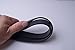 Wento Pair 24 inches Vinyl Leather Black Purses Straps with Big O Ring(1 1/4'' Inner Size) End,Vinyl Leather Bag Handles,Replacement Purse Straps,Black Handbag Bag Wallet Straps WT100 (Black)