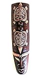 African Mask Wall Decor Hanging Turtle Wall Hanging - Protection and Luck, Turtle Statue - LARGE SIZE 20