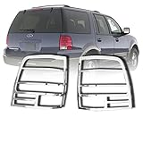 E-Autogrilles Triple Chrome Plated ABS Taillight Bezels for 03-06 Ford Expedition (67-0307)