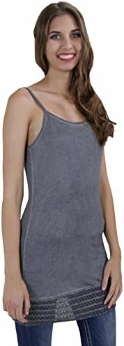 Lynnwood Basic Camisole With Trimmed Hem In Washed Gray Monoreno (Large)