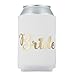 12pc Set Bride Squad & Bride Favor Drink Wedding Coozies for Bachelorette Party Bridal Showers & Weddings - 4mm Bottle Cooler Sleeves aka Can Coozie Full Set aka Beverage Insulators (12pc Set)