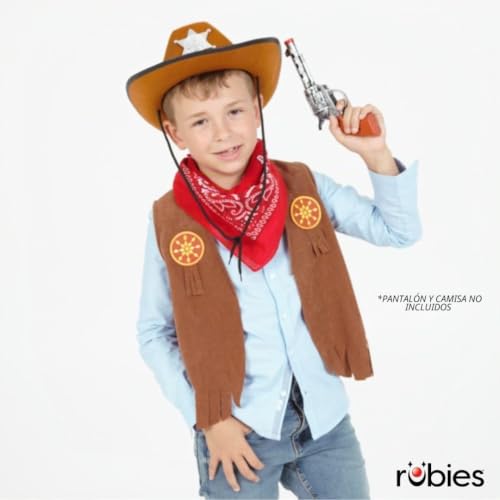 Rubies - Cowboy costume for boy, one size (5-8 years)