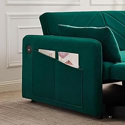 55-inch Loveseat Pull Out Sofabed ,Modern 3 in 1