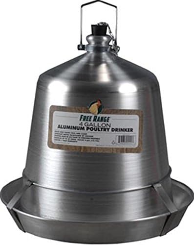 Harris Farms Aluminum Poultry Drinker, 4 gallon