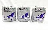 Veeda Ultra Thin Pads with Wings, Natural Cotton, Regular Pads, 3 Packs of 14 Count Each