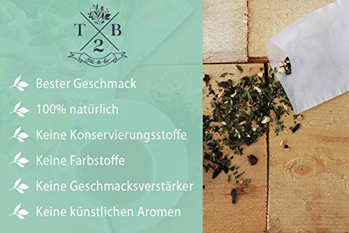 Basischer Kräutertee in Bio-Qualität zur basischen Ernährung mit Brennnessel, 100g (Ca. 40 Tassen) â Tea2Be by Sarenius – Bild 3