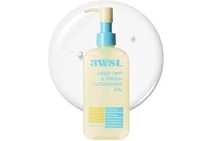 3WORDS 8LETTERS 3W8L Deep Off & Fresh Cleansing Oil – Fast emulsifying Korean pore care cleanser, gentle daily makeup & sunscreen remover with Jojoba & Centella, dissolves sebum & blackheads, hydrating fresh finish