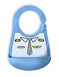 Baby Waterproof Bibs Silicone Bib for Babies and Toddlers with Various Styles Little Pilot
