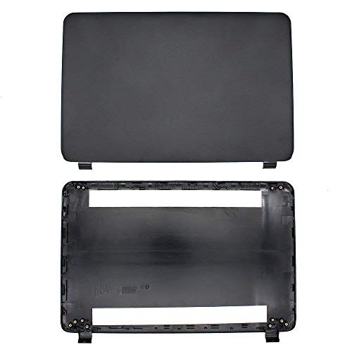S-Union New Replacement LCD Back Cover & Front Bezel & Hinges Compatible for HP 250 255 G3 15-G 15-H 15Z-G 15G 15R 15-G040CA 15.6" Series Laptop