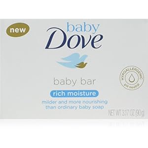 Baby Dove Bar Soap Rich Moisture 3.17 oz 8 bar More Gentle and Nourishing than Ordinary Baby Soap Bars Washes Away…