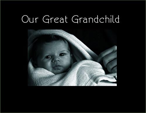 Havoc Gifts 3066-SB Our Great Grandchild Engraved Photo Frame, Black