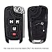 Heart Horse 4 Button Remote Key Case Fob Shell for Chevrolet Camaro 2010-2014 Impala Cruze Equinox Malibu Sonic