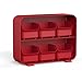 Mind Reader 6 Drawer Tea Bag Holder and Organizer, Red