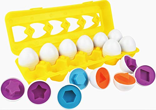 4 Matching+Eggs+Toddler+Educational+Recognition