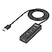 Unitek USB Extension Cable with Micro USB Charging Power Port, Portable USB 3.0 4-Port Data Hub Extender Cord for Oculus Sensor, Gaming Controller, Logitech HD Laptop Webcam, Printer, Scanner (4ft)