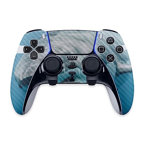 MightySkins Carbon Fiber Skin Compatible with PS5 DualSense Edge Controller - G…