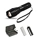 GOMEET CREE XLM-T6 Zoomable Bright LED Flashlight, 1600LM Torch Adjustable Focus Zoom Light Lamp (2 in pack)