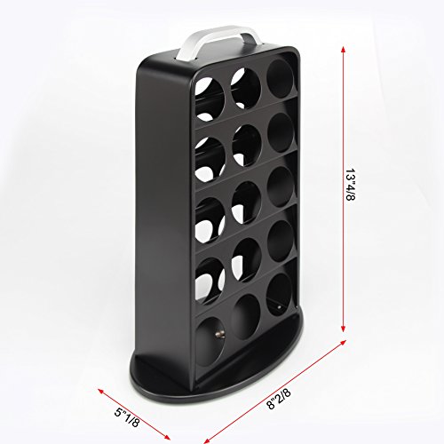 Coffee Capsule Stand,Revolving Coffee Pod Holder for K-Cup 30 Pods,Storage Rack 2color (Black)