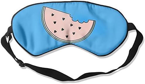 Bdna Comfortable Sleep Eyes Masks Pink Watermelon Pattern Sleeping Mask For Travelling, Night Noon Nap, Mediation Or Yoga