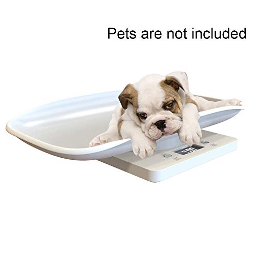 UKSAT Pet Scale,LCD Display Automatic Dog Cat Pet Scale,Digital Scale for Cat Dog Parrots Hamster and Other Small Animals