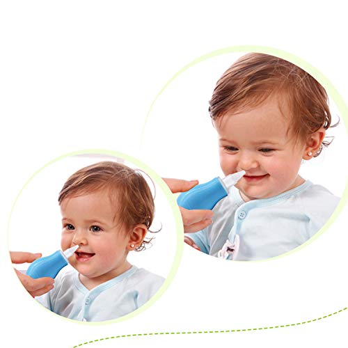LANEYLI Baby Nasal Aspirator Nose Cleaner Ear Syringe Bulb Syringe Nasal Snot Sucker Remover for Newborn Baby Toddlers BPA Free Cleanable and Reusable Pink Pack of 2