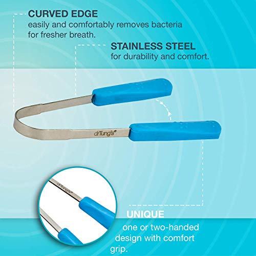 DrTung’s Stainless Tongue Scraper Tongue Cleaner for Adults, Kids