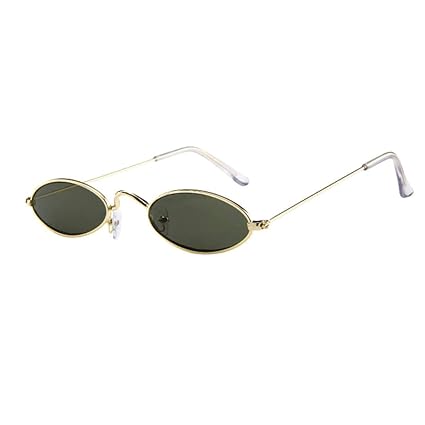 OYSOHE Retro Sonnenbrille, Neueste Der Retro kleine ovale Sonnenbrille-Metallrahmen der Art und Weisemens Frauen schattiert E