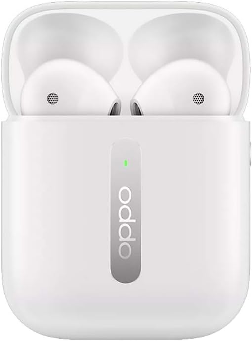 gooplayer for Oppo Enco Free True Wireless Earphone TWS Bluetooth 5.0 Slide Control Dynamic Driver 31mAh Battery Earphone IPX4 For OPPO Find X X2 PRO (White)