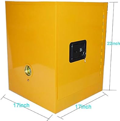 Yellow Steel Industrial Small Flammable Safety Locker Cabinets