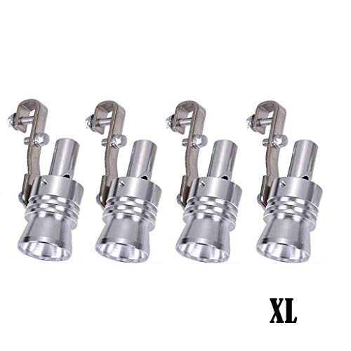 Sound Maker,TADAMI Car Auto Exhaust Pipe Straight Tailpipe Accessory Loud Whistle Sound Maker Professional Parts & Accessories (XL, Silver)