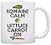 ThisWear Cooking Gifts Romain Calm Lettuce Carrot On Keep Calm Vegan Gift 11oz Ceramic Coffee Mug