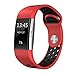 SWEES Silicone Sport Bands Compatible Fitbit Charge 2, Breathable Sport Replacement Bands Air Holes Small & Large (5.7