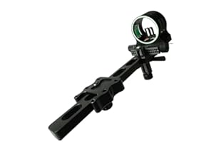 JIANZD Compound Bow 5 Pin Sights - Short Bar Bow Sight, No Tools Required Adjust Elevation & Windage, with Sights Light & Lenses Adapter Archery Sight